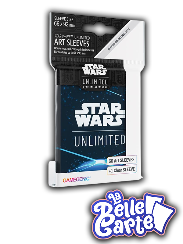 GG : SW UNLIMITED ART SLEEVES : CARD BACK BLUE