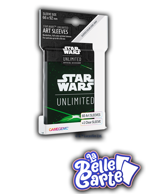 GG : SW UNLIMITED ART SLEEVES : CARD BACK GREEN
