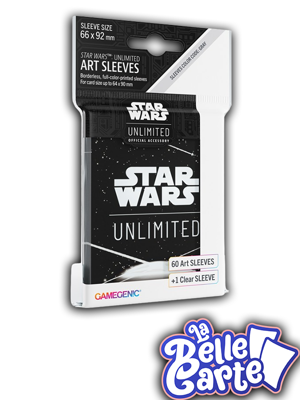 GG : SW UNLIMITED ART SLEEVES : CARD BACK WHITE