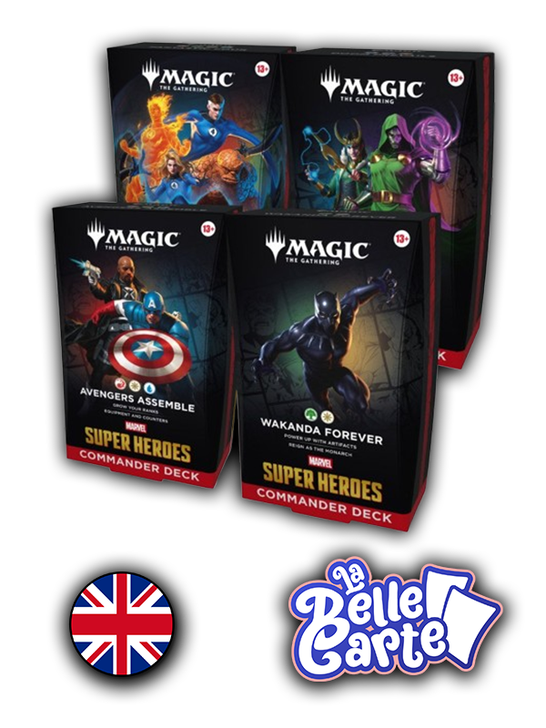 [Précommande] MTG | Marvel Super Heroes Deck commander display (4 decks) - VO