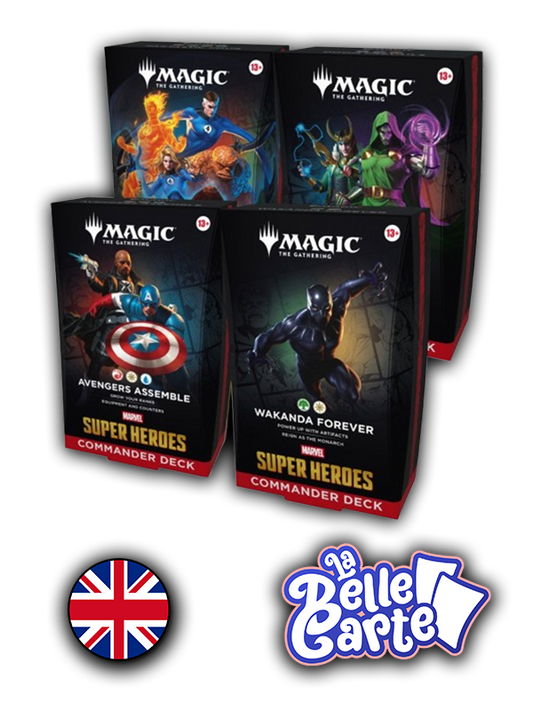 [Précommande] MTG | Marvel Super Heroes Deck commander display (4 decks) - VO