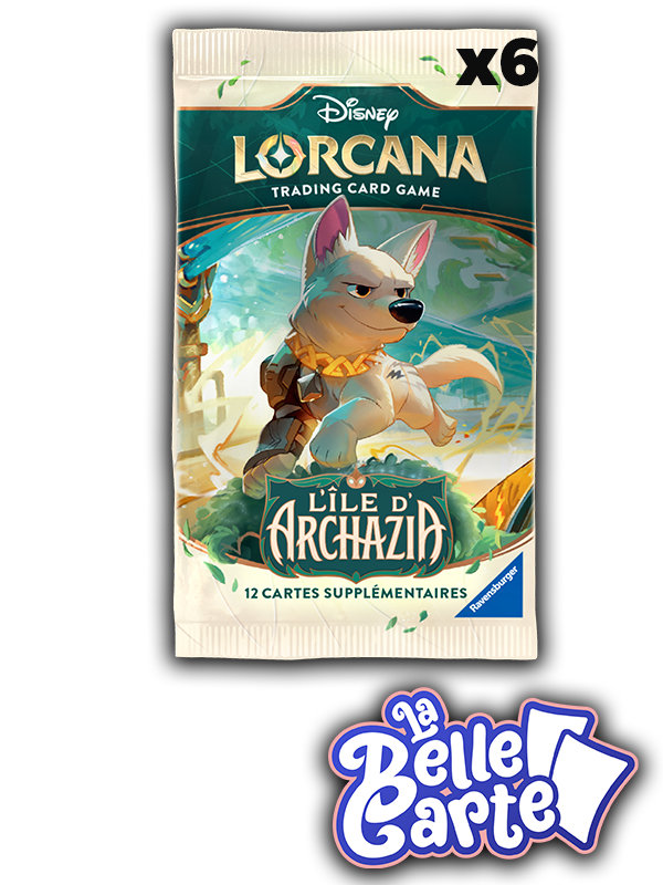 [PRÉCOMMANDE] LOT DE 6 BOOSTERS LORCANA - ÎLE D'ARCHAZIA