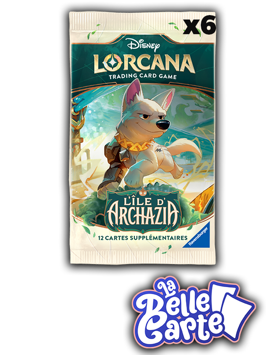 [PRÉCOMMANDE] LOT DE 6 BOOSTERS LORCANA - ÎLE D'ARCHAZIA