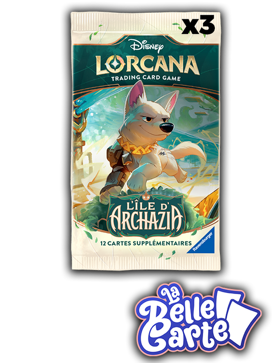 [PRÉCOMMANDE] LOT DE 3 BOOSTERS LORCANA - ÎLE D'ARCHAZIA