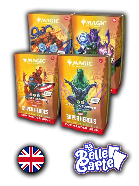 [Précommande] MTG | Marvel Super Heroes Deck Collector Commander display (4 decks) - EN