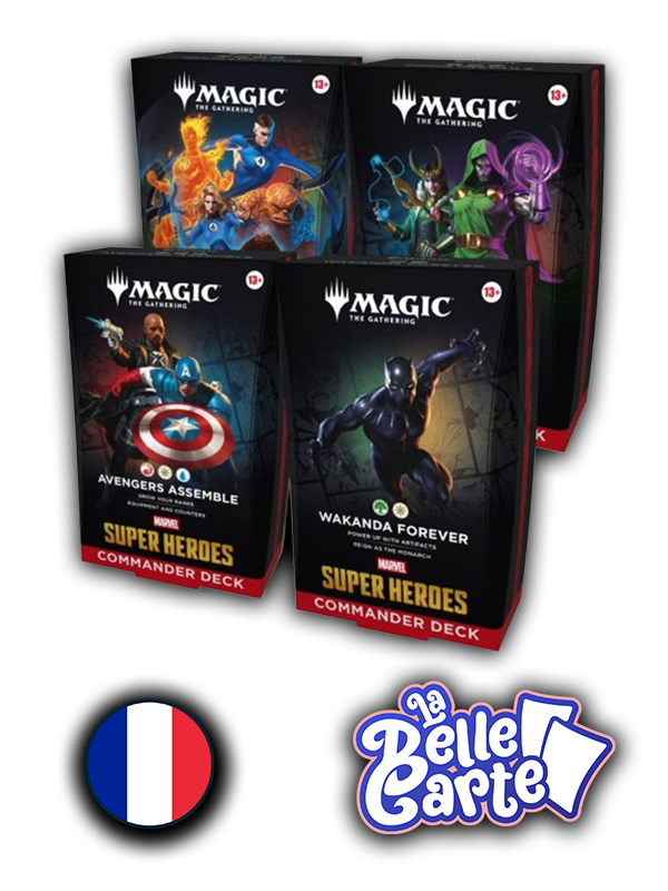 [Précommande] MTG | Marvel Super Heroes Deck commander display (4 decks) - VF