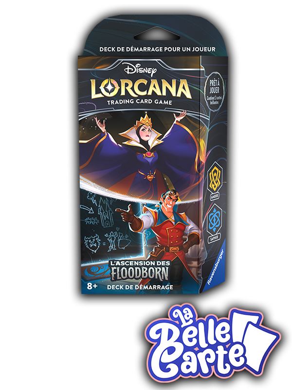 DECK DE DEMARRAGE LORCANA L'ASCENSION DES FLOODBORN : LA REINE / GASTON