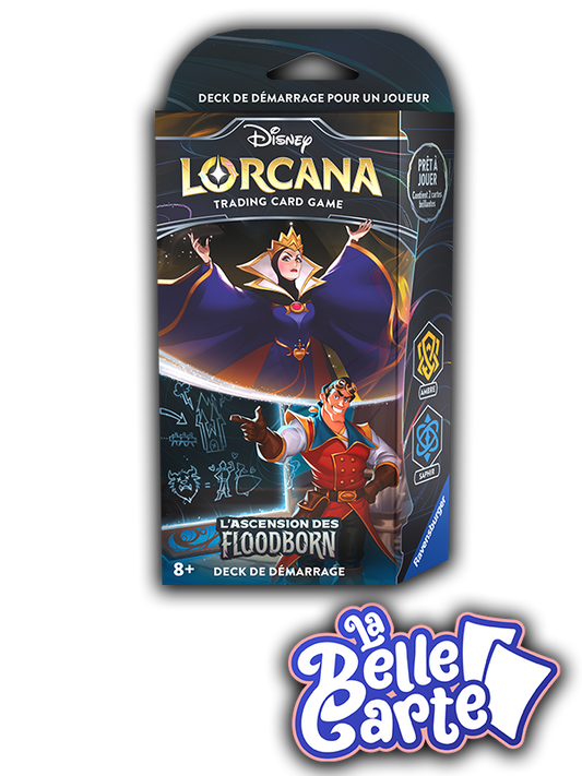 DECK DE DEMARRAGE LORCANA L'ASCENSION DES FLOODBORN : LA REINE / GASTON