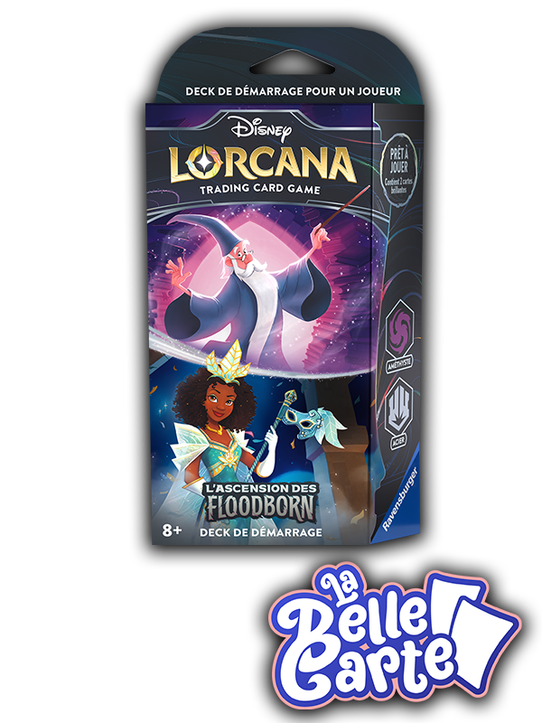 DECK DE DEMARRAGE LORCANA L'ASCENSION DES FLOODBORN : MERLIN / TIANA