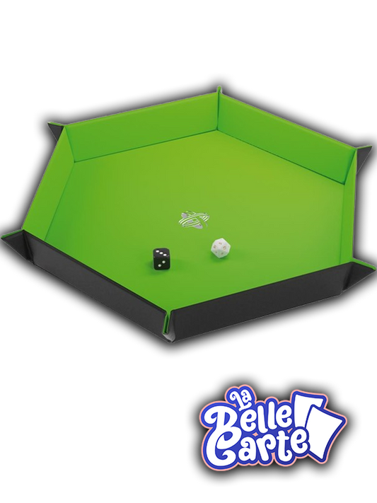 GG | MAGNETIC DICE TRAY HEXAGONAL GREEN