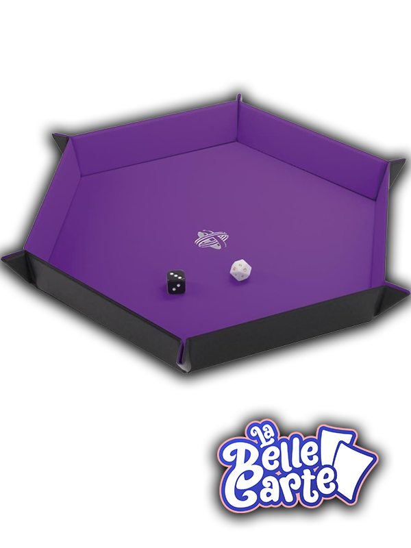 GG | MAGNETIC DICE TRAY HEXAGONAL PURPLE