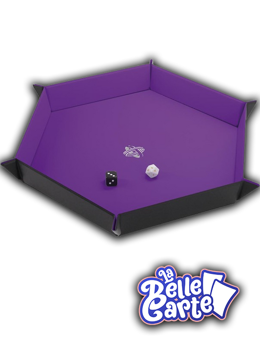 GG | MAGNETIC DICE TRAY HEXAGONAL PURPLE