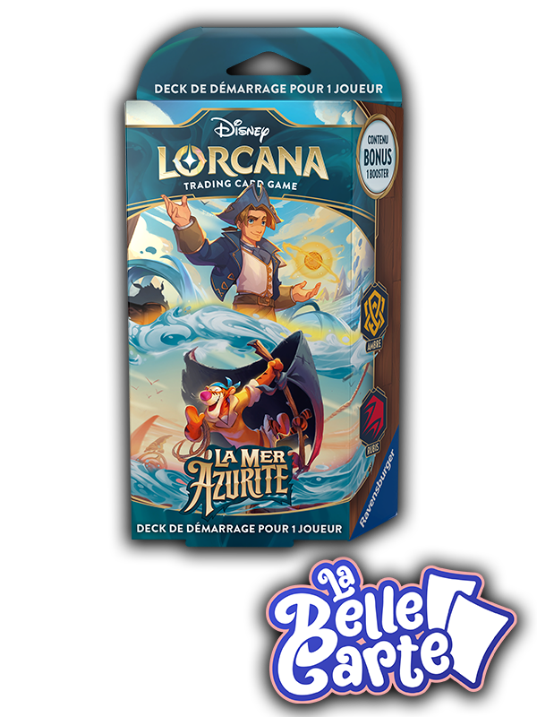 DECK DE DEMARRAGE LORCANA MER AZURITE - JIM HAWKINS / TIGROU