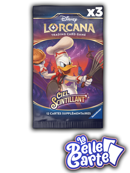 LOT DE 3 BOOSTERS LORCANA - CIEL SCINTILLANT