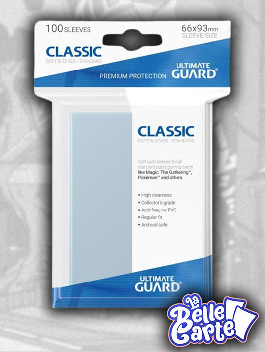Ultimate Guard 100 protège-cartes Classic Transparent (Sleeves souple)